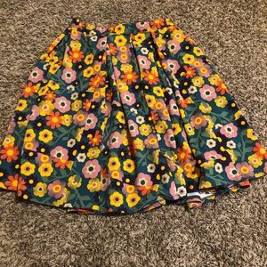LulaRoe Floral Skirt with Pockets| S